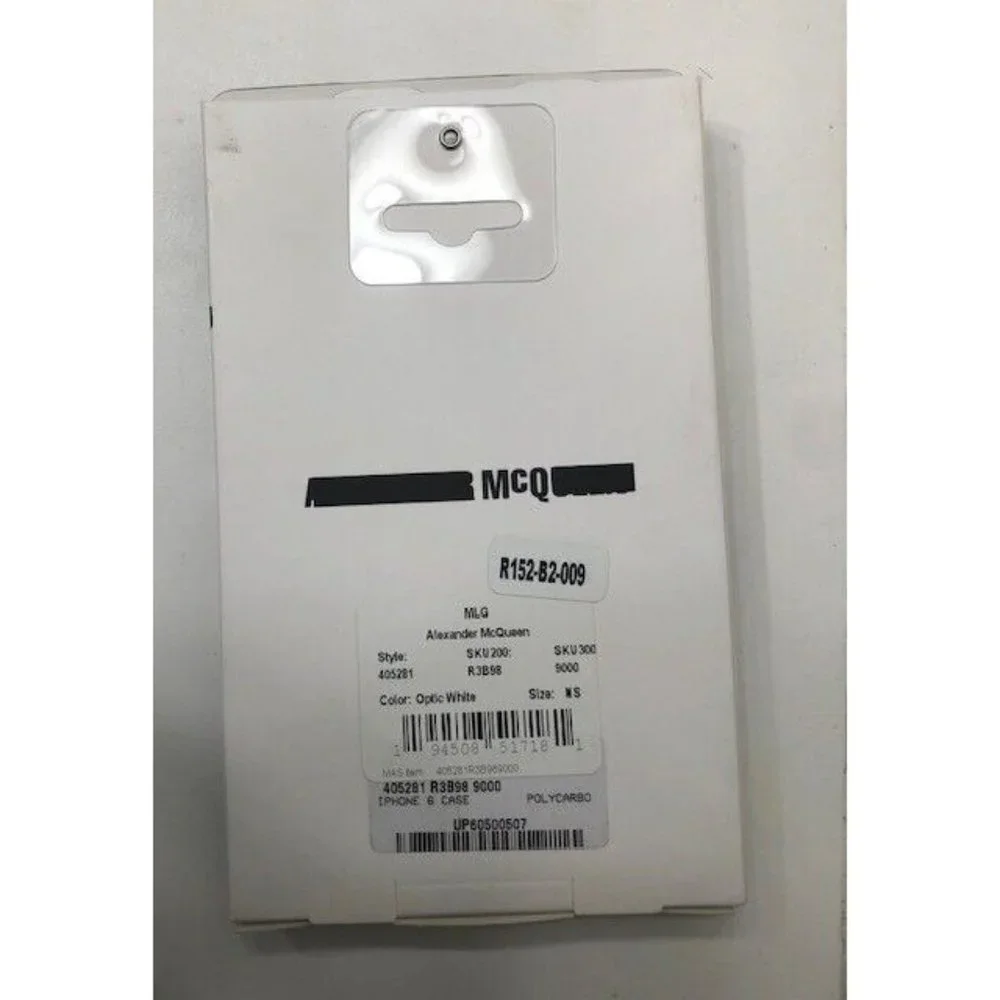 NIB $200 AUTHENTIC ALEXANDER MCQUEEN MCQ BLACK & WHITE GRAPHIC PHONE CASE 6